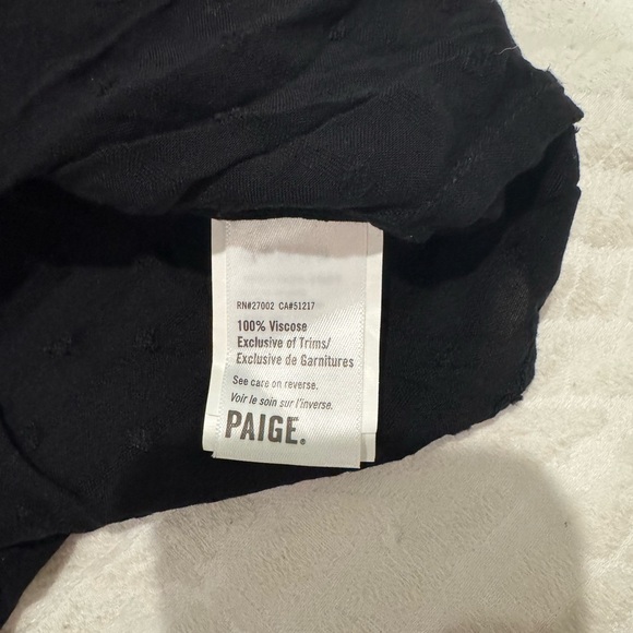 Paige Amala Lace Up Sleeveless Viscos Blouse in Black NWT - Picture 8 of 8